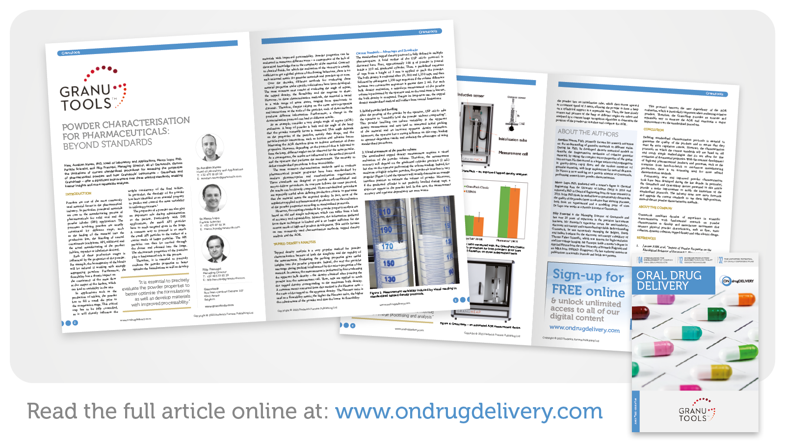 POWDER CHARACTERISATION FOR PHARMACEUTICALS: BEYOND STANDARDS